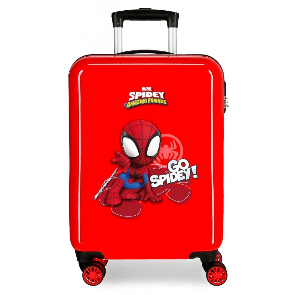 Cabinekoffer Rigide go spidy 55 cm rood