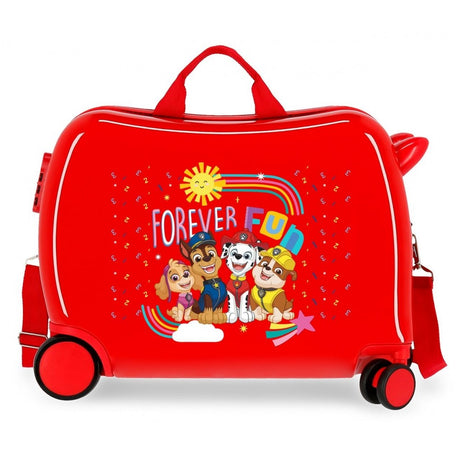 CHILDREN'S MALETA PATROLLA Forever Fun Fun 2 Red multidirectional wheels