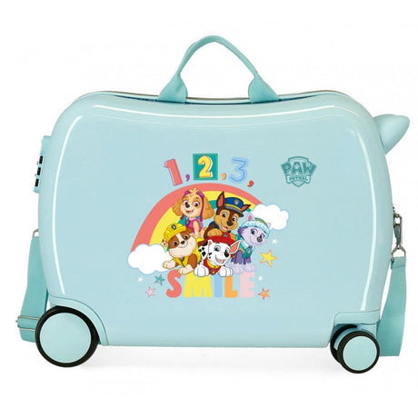 Children's suitcase 2 multidirectional wheels Paw Patrol Dream Patrol Turquoise