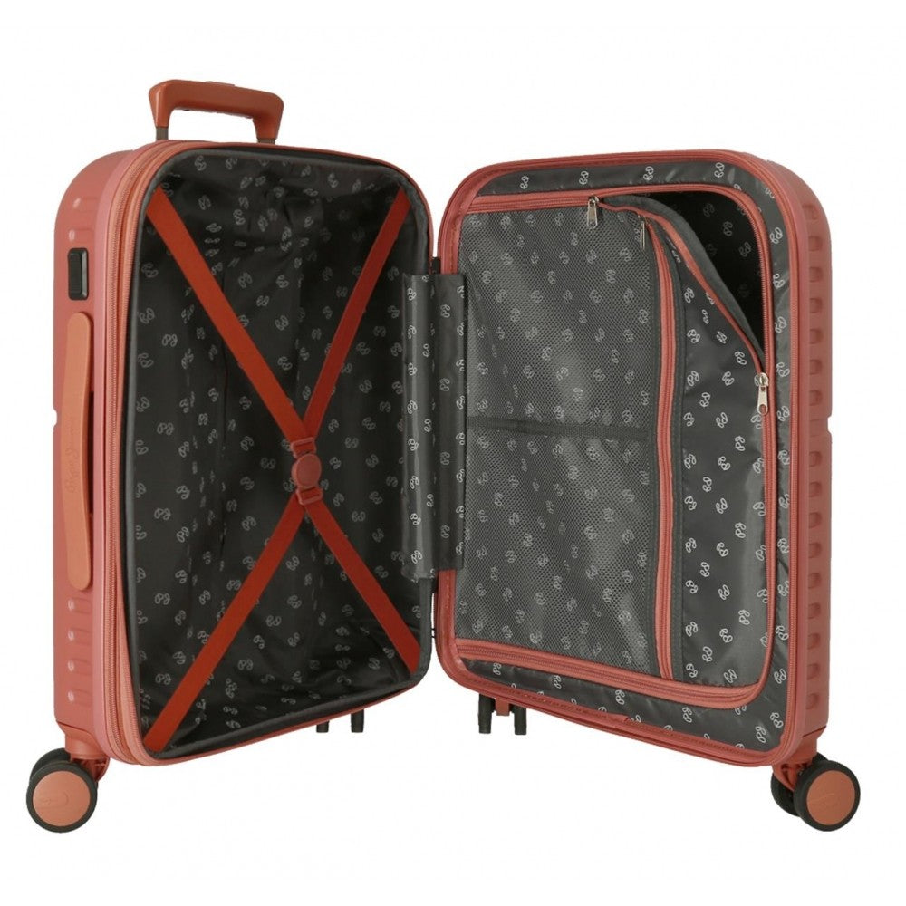 Cabin suitcase Pepe Jeans Laila rigid expandable terracotta