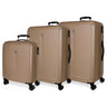 Rigid suitcase set 55-68-78cm Roll Road Cambodia Champagne