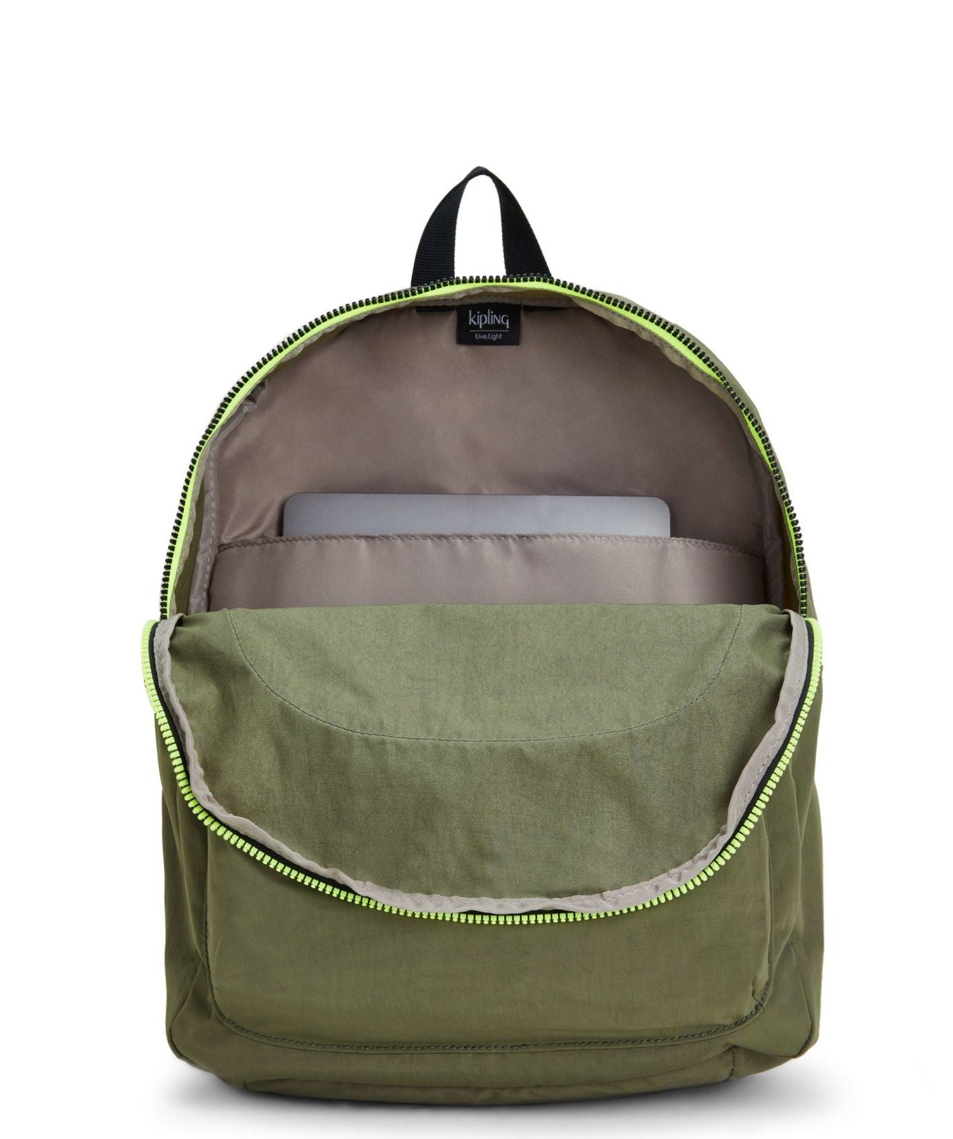 Curtis l Backpack voor laptop KIPLING Groene mos