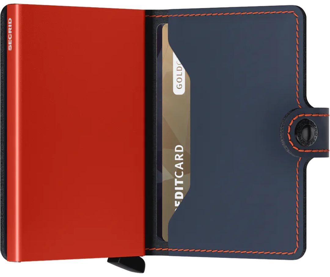 Secrid miniwallet Matte NightBlue & Orange