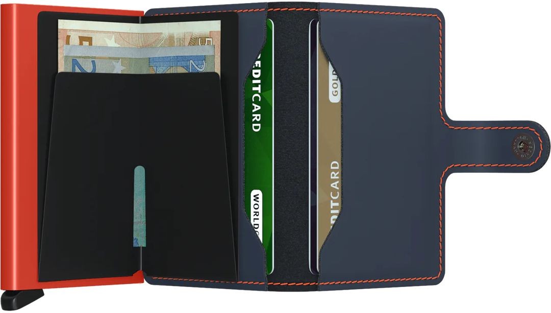 Secrid miniwallet Matte NightBlue & Orange