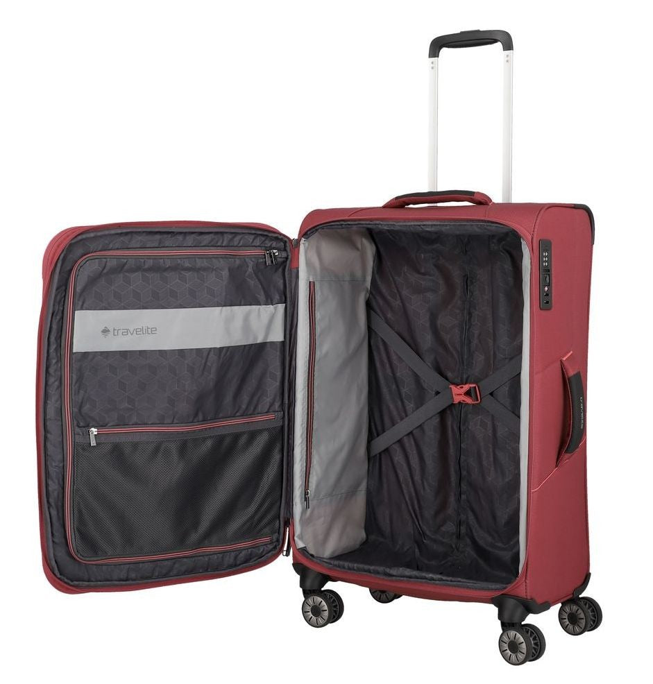 Valise médiane douce extensible TRAVELITE - Skaii Blue 1