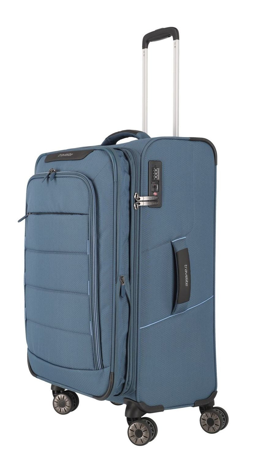 Valise médiane douce extensible TRAVELITE - Skaii Blue 1