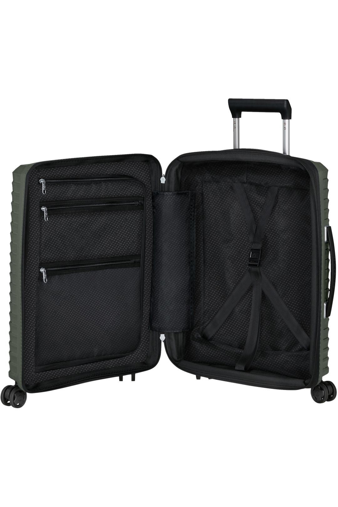 Ensemble de SAMSONITE Valise cabine UpScape extensible avec sac à dos 15 ”Biz2 vert foncé