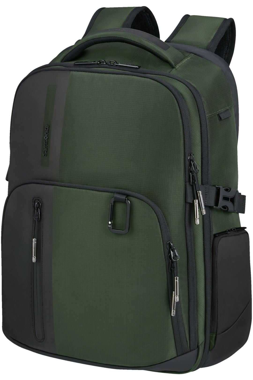 Ensemble de SAMSONITE Valise cabine UpScape extensible avec sac à dos 15 ”Biz2 vert foncé