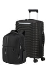 SET DE SAMSONITE MALETA DE CABINA EXTENSIBLE UPSCAPE CON MOCHILA 15” BIZ2GO Negro