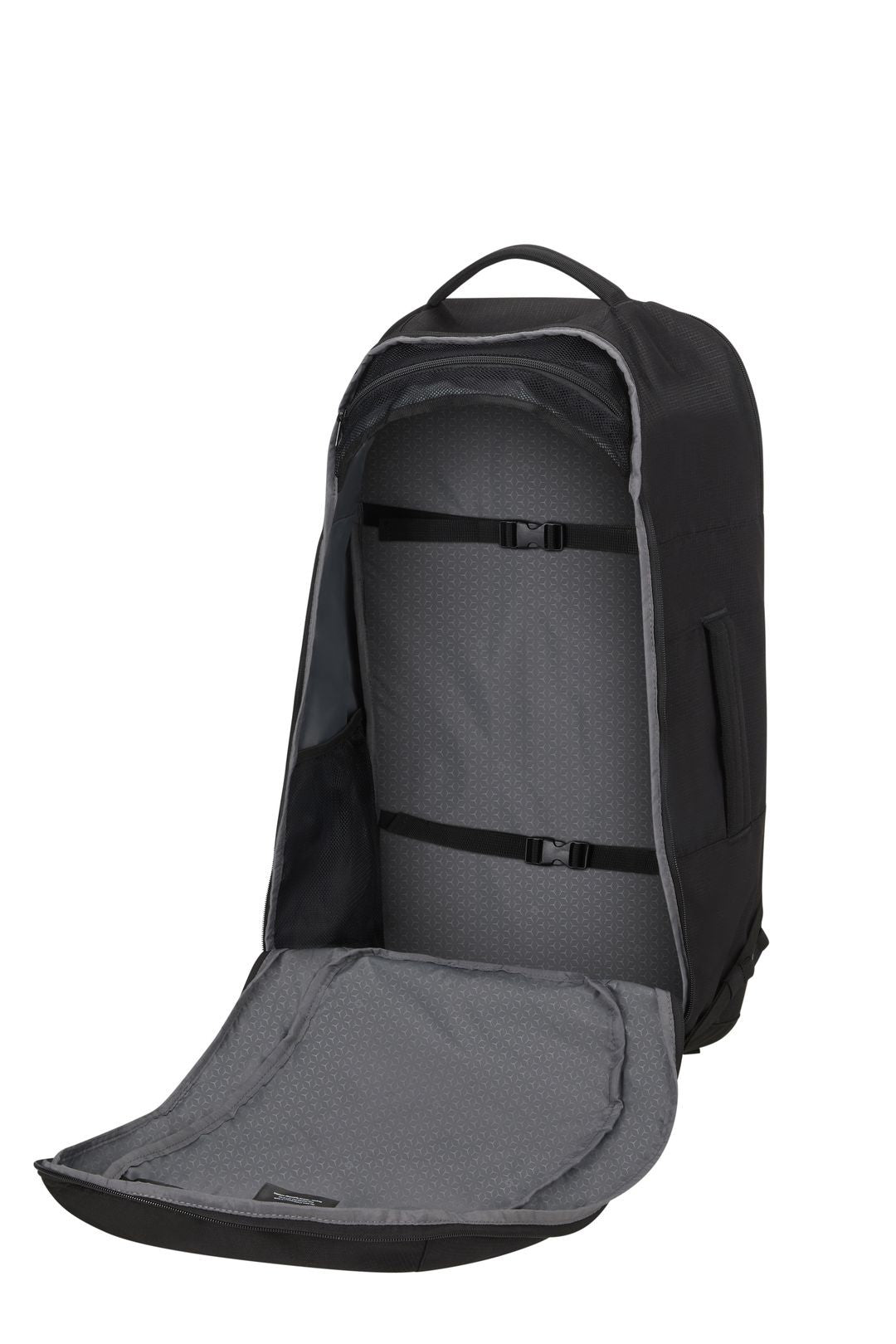 Races Cabinekoffer 55 cm en reisbackpack m 61 cm - diep zwart