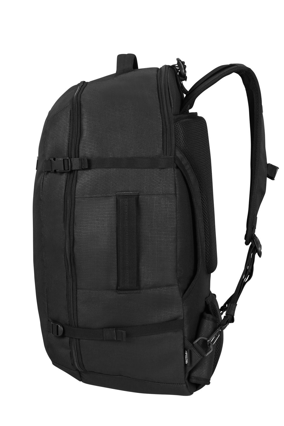 Races Cabinekoffer 55 cm en reisbackpack m 61 cm - diep zwart