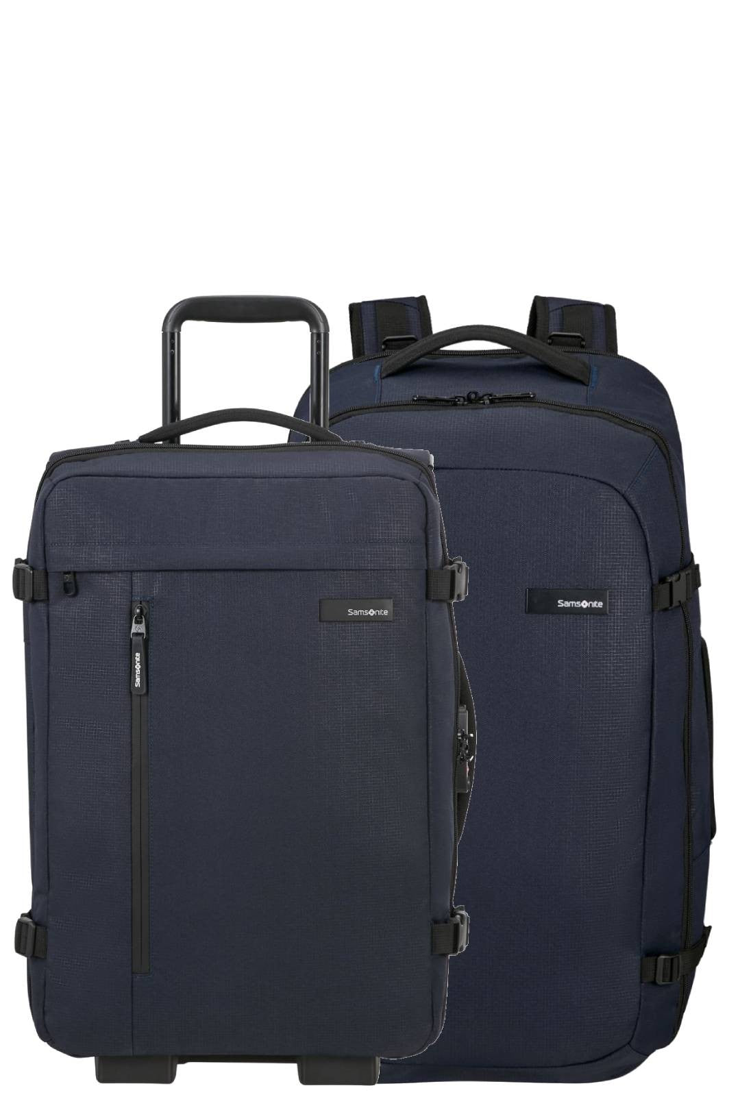 Setze Roader Kabinenkoffer 55 cm und Reise -Rucksack M 61 cm - dunkelblau