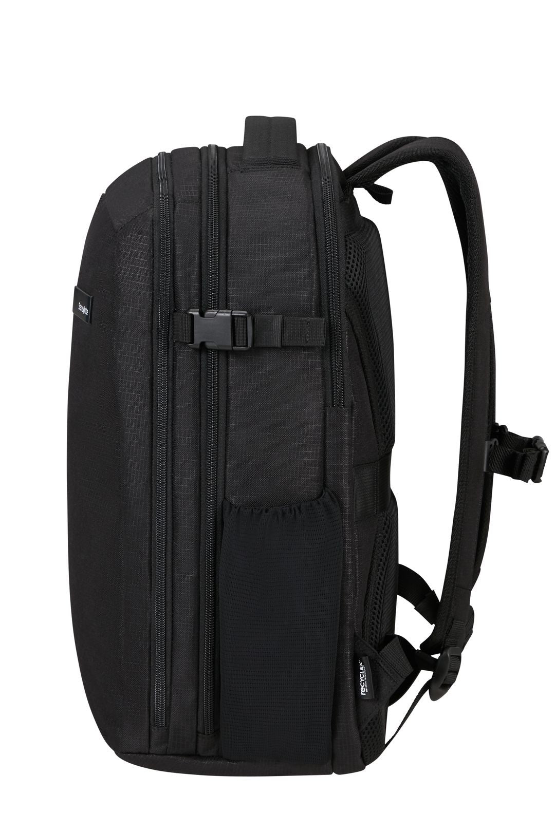 Régler le roader Valise cabine 55 cm et sac à dos portable M - 15,6 "- noir profond