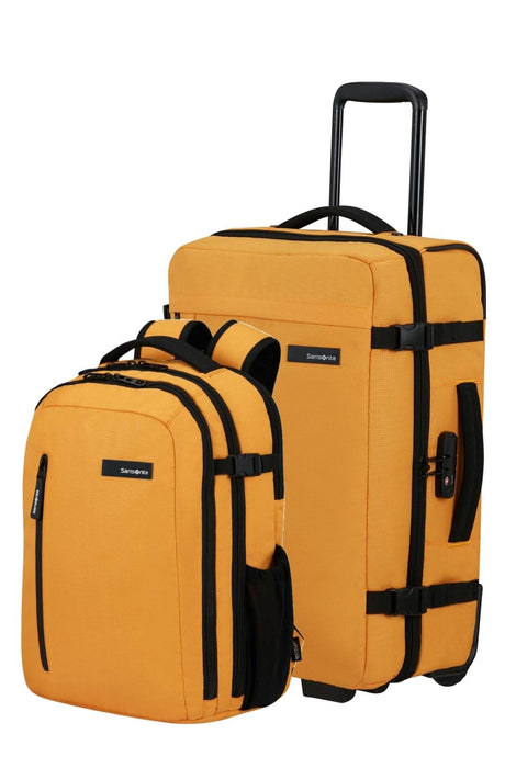 Régler le roader Valise cabine 55 cm et sac à dos portable M - 15,6 "- jaune rayonnant