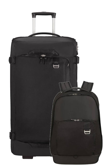 Set Midtown Travel Bag 79cm en mediane rugzak 15.6 "Black