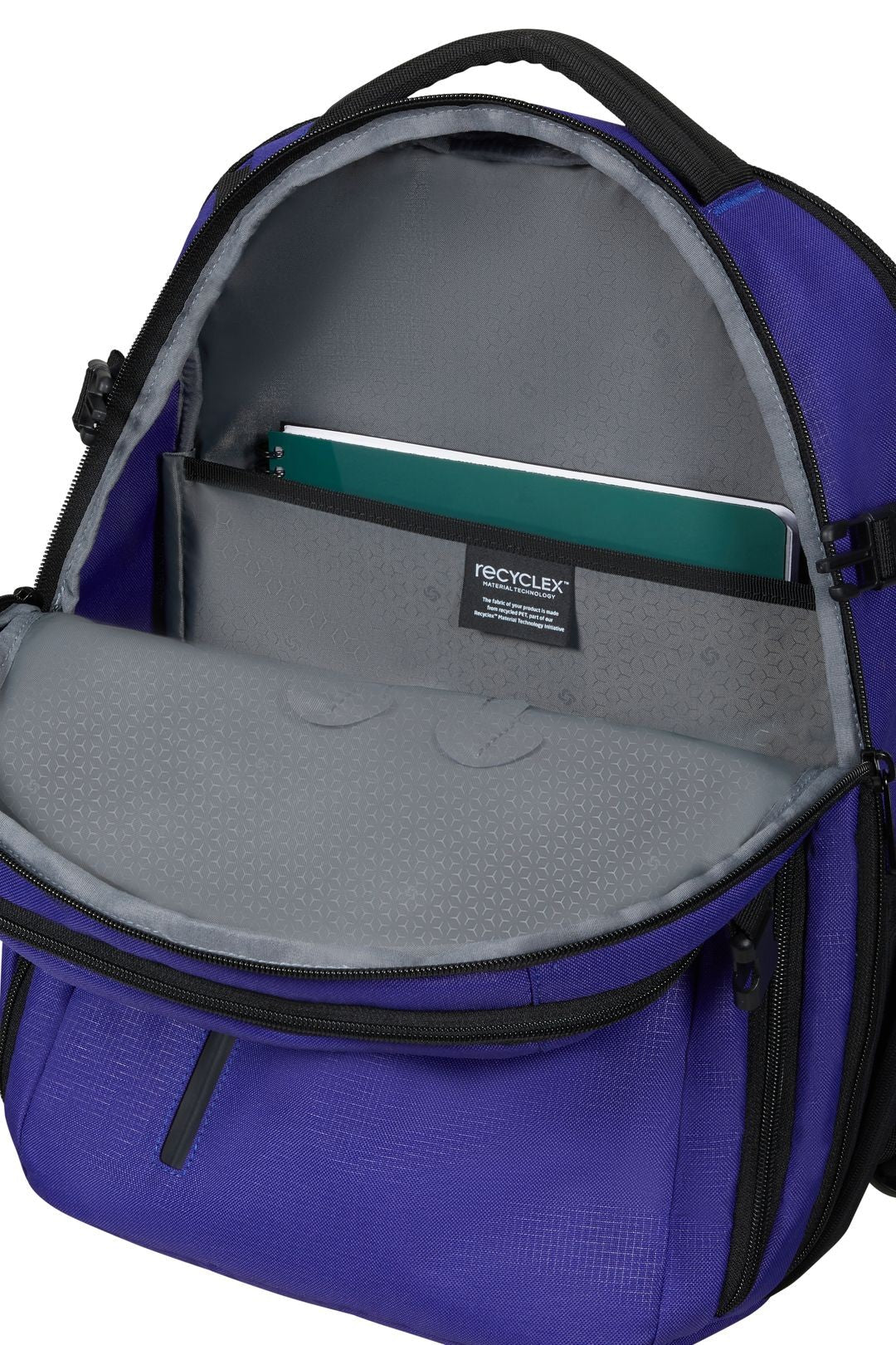 Régler le roader Valise cabine 55 cm et sac à dos portable M - 15,6 "- Bleu profond