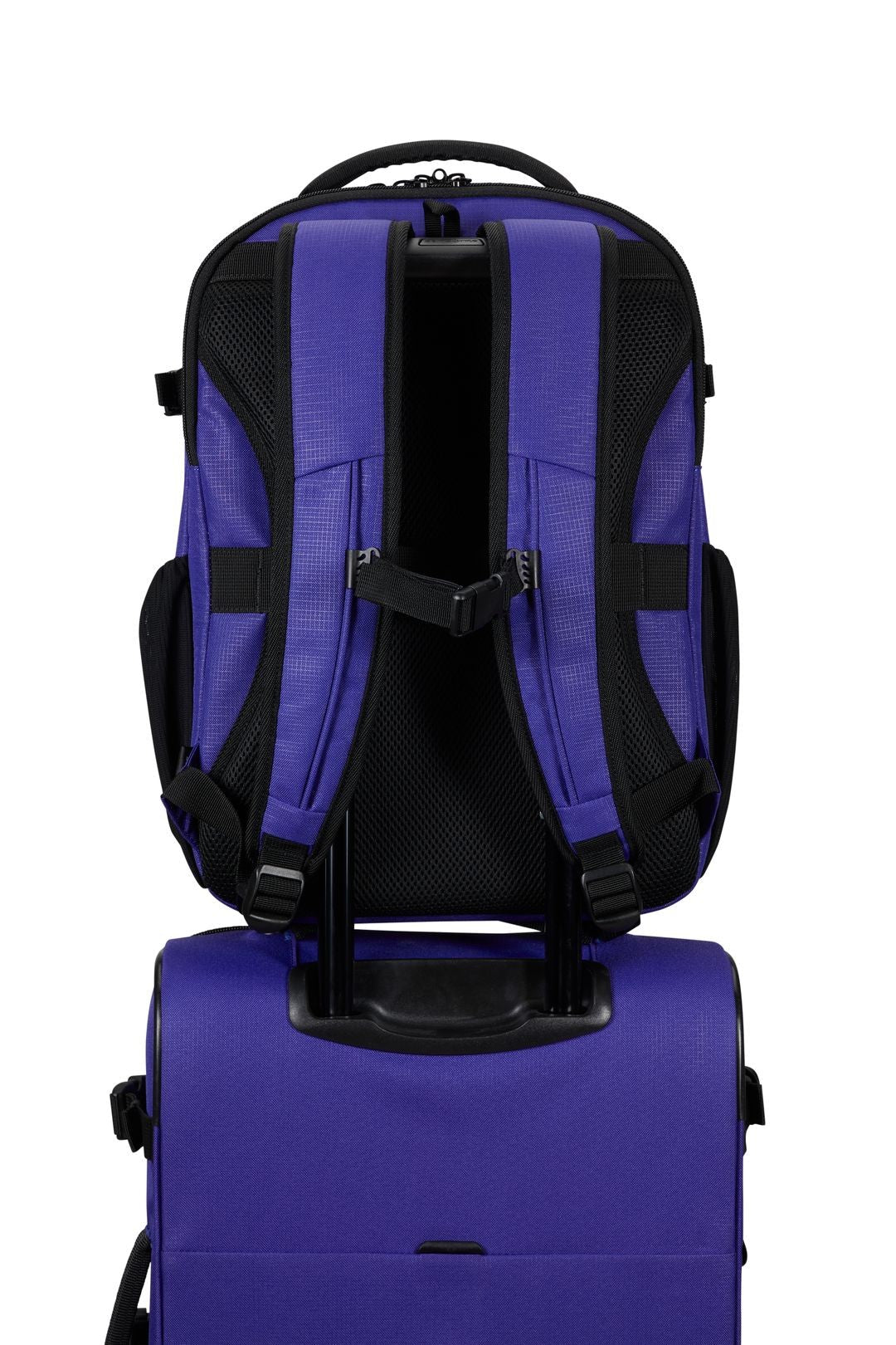 Régler le roader Valise cabine 55 cm et sac à dos portable M - 15,6 "- Bleu profond