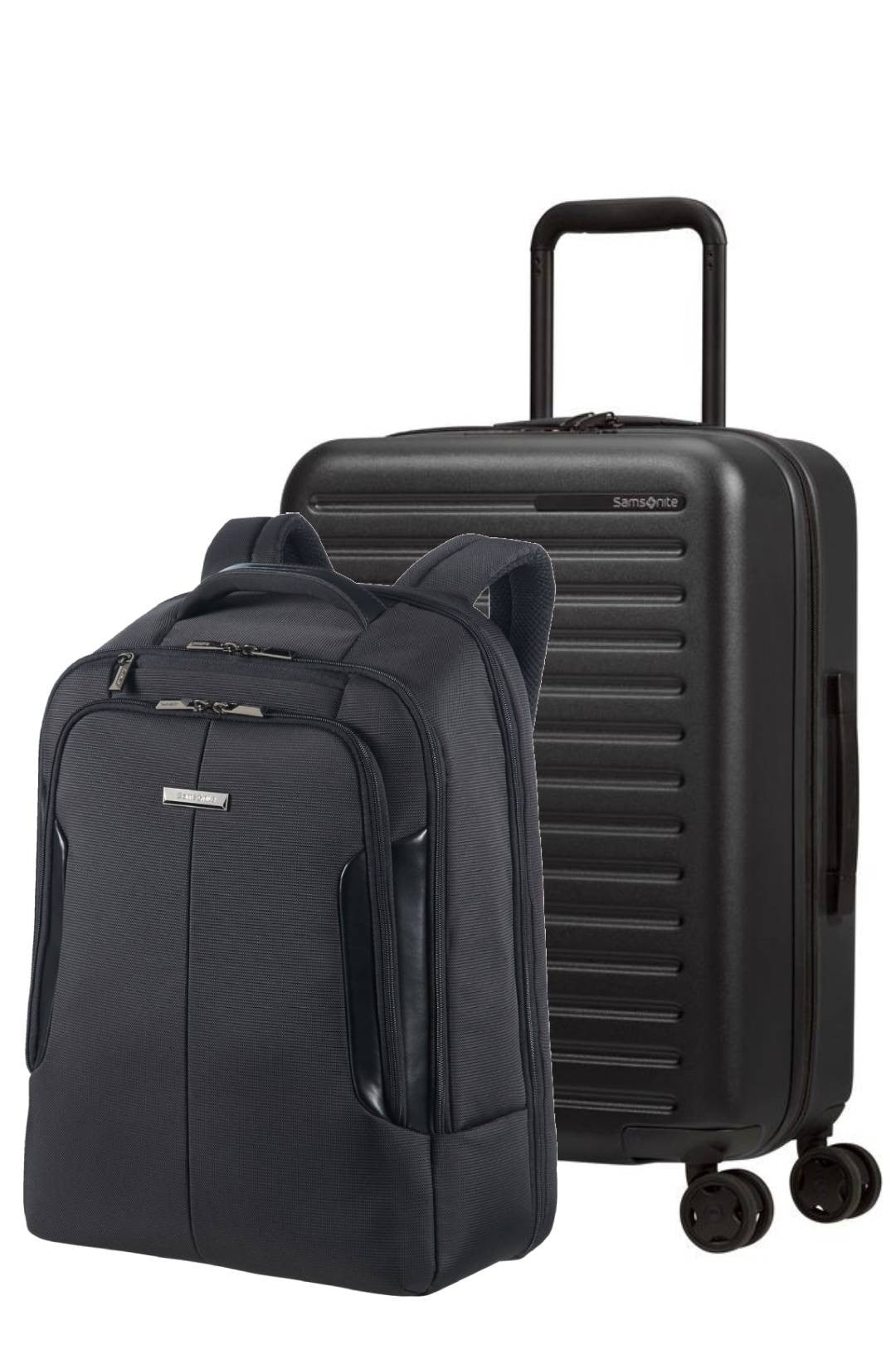 Samsonte Set Cabin suitcase Stackd and Backpack XBR 17.3 "