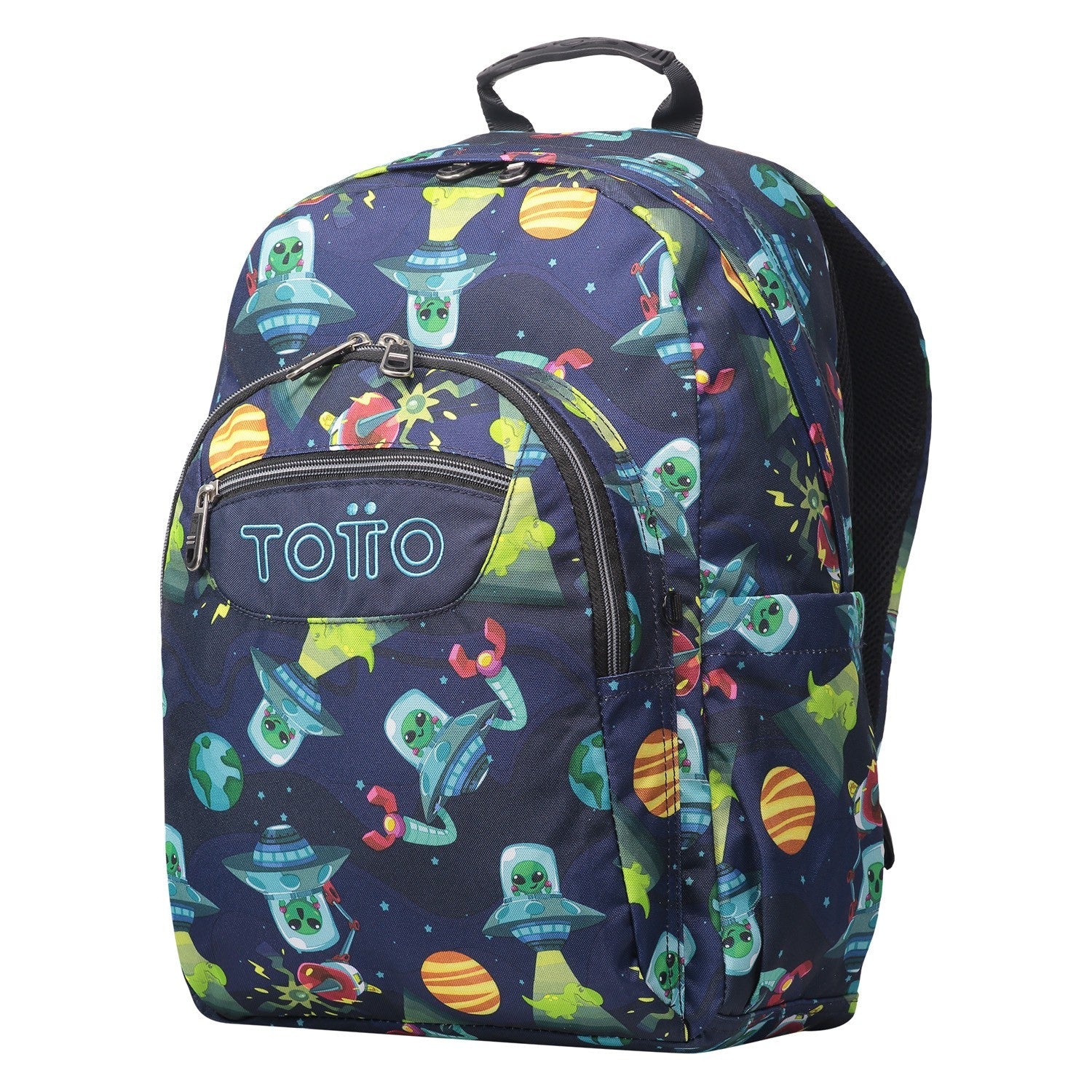 TOTTO Mochila escolar - Acuareles - 5JY Planetas y Aliens