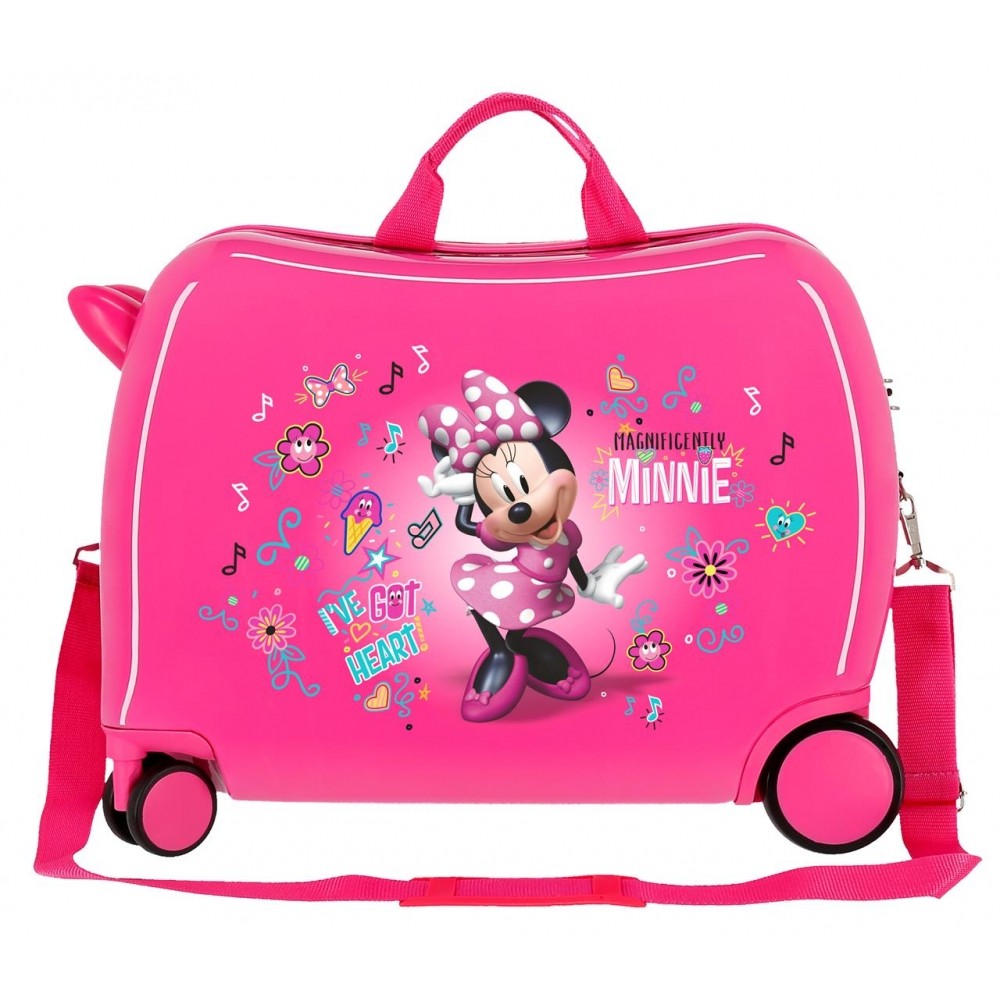 Minnie -Aufkleber Kinder Maleta 2 Multidirektionalräder