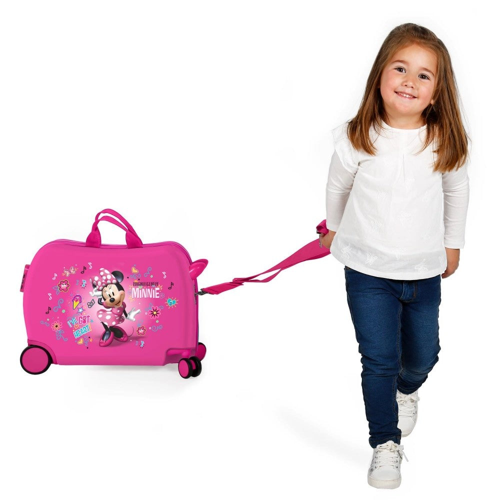 Minnie -Aufkleber Kinder Maleta 2 Multidirektionalräder