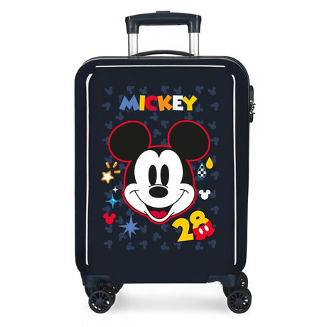 Kabinenkoffer Mickey bekommt sich starre 55 cm Marine bewegend