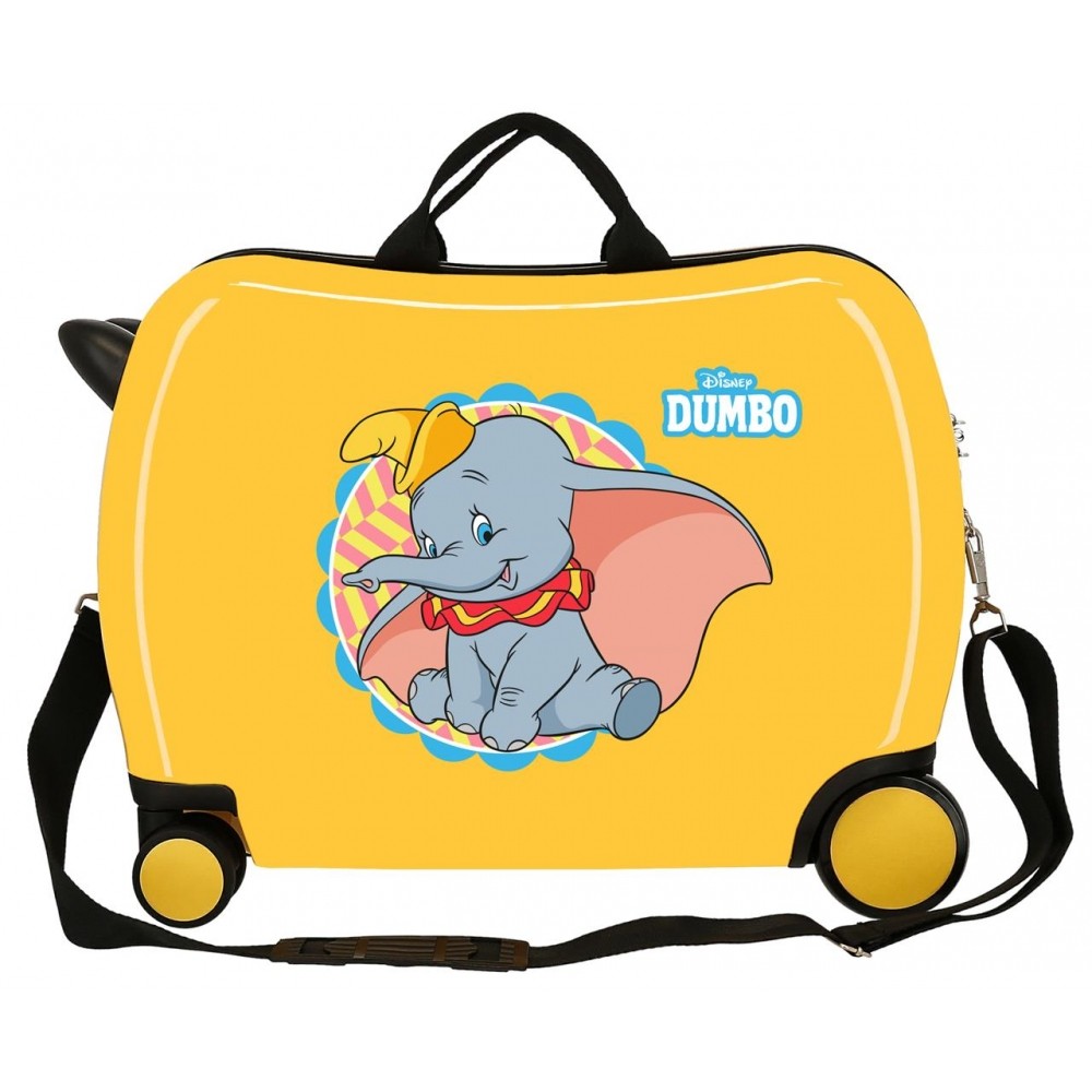 Children's suitcase 2 multidirectional wheels blue