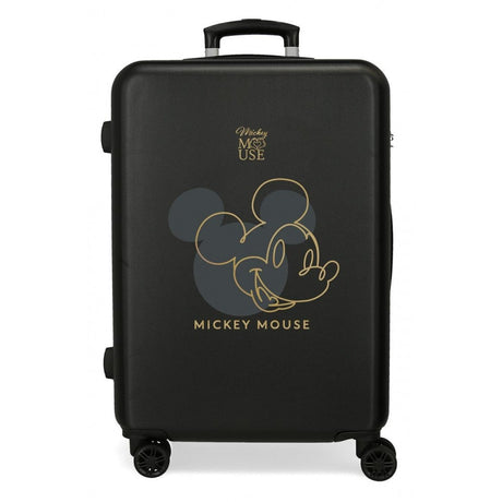 Mickey contorno valigia mediana 65 cm nero