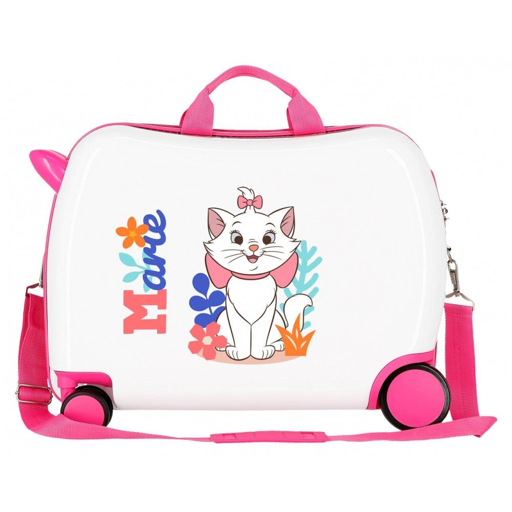 Dziecięce walizki 2 koła wielokierunkowe Aristocats Marie in White