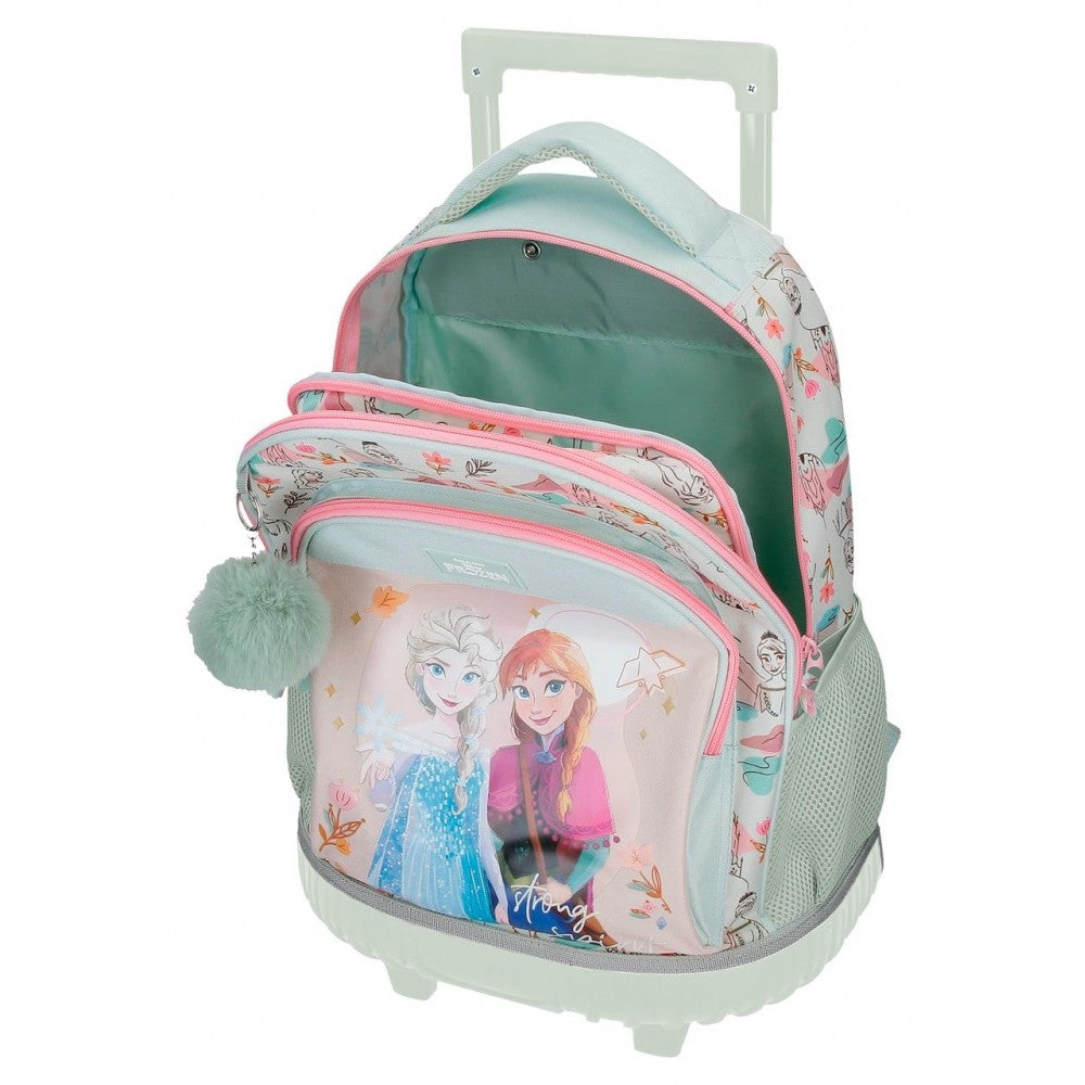 Mochila com duas rodas Frozen Strong Spirit Dois compartimentos