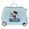 Mala infantil 2 rodas multidirecionais Mickey Road Trip Light