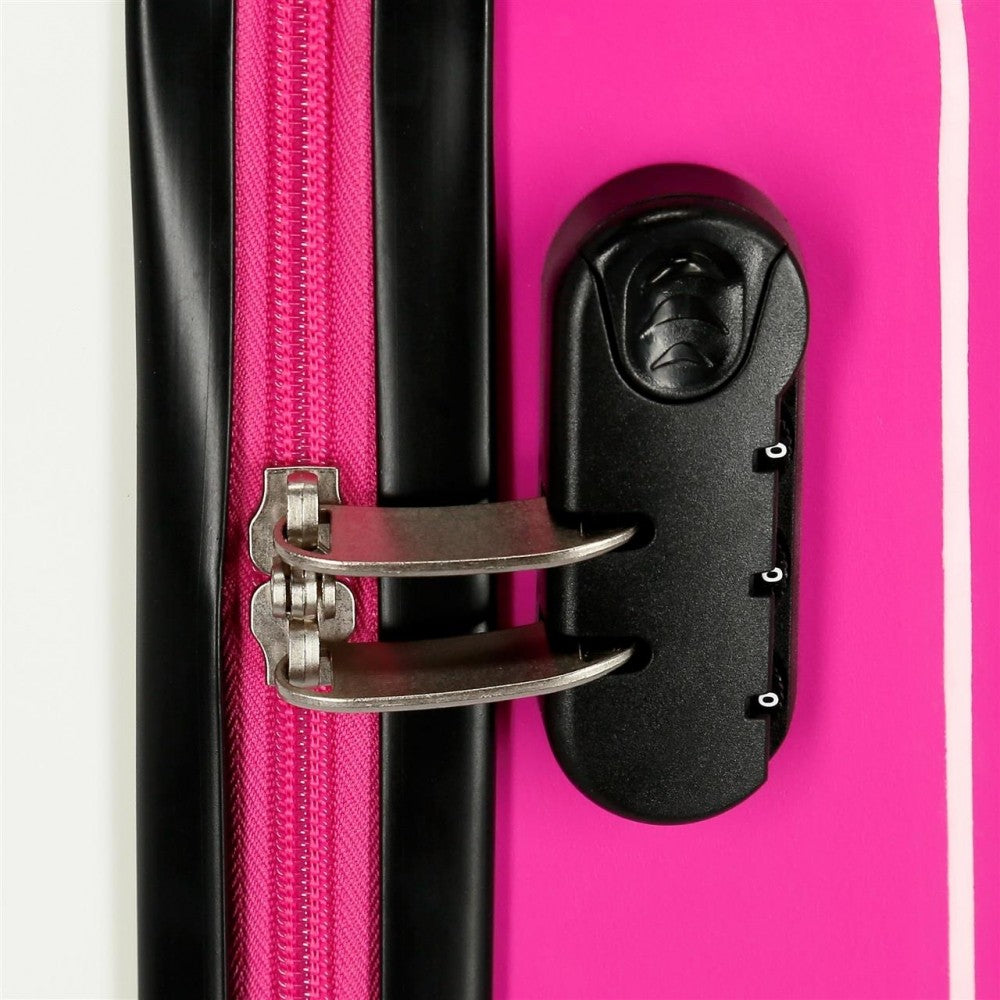 Cabin suitcase Rigid 55cm Pepe Jeans Kim Bco/Black/Fuchsia