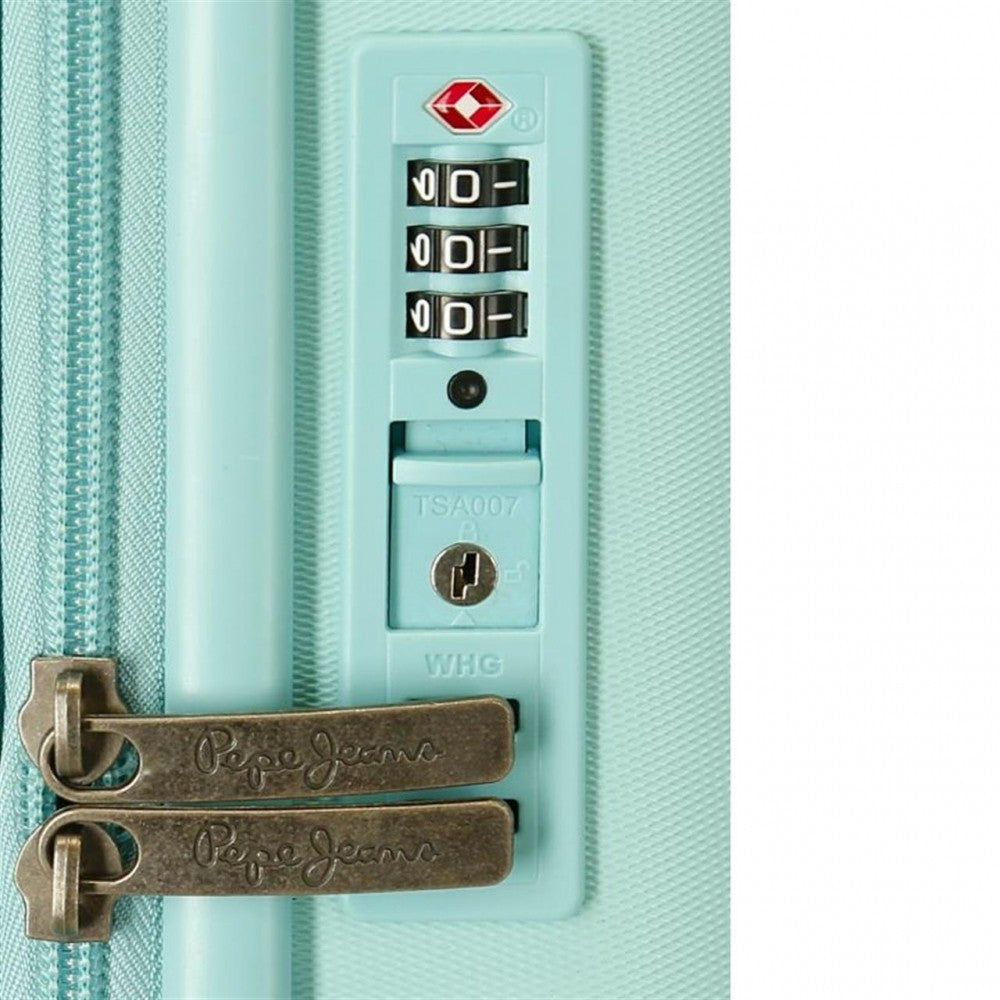 Cabinekoffer Pepe Jeans Rigide turquoise 55 cm