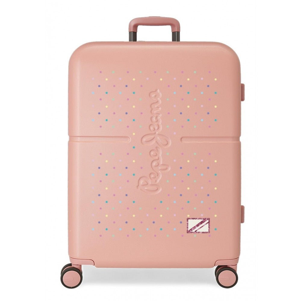 Medium suitcase Pepe Jeans Rigid Claro Carina 70cm