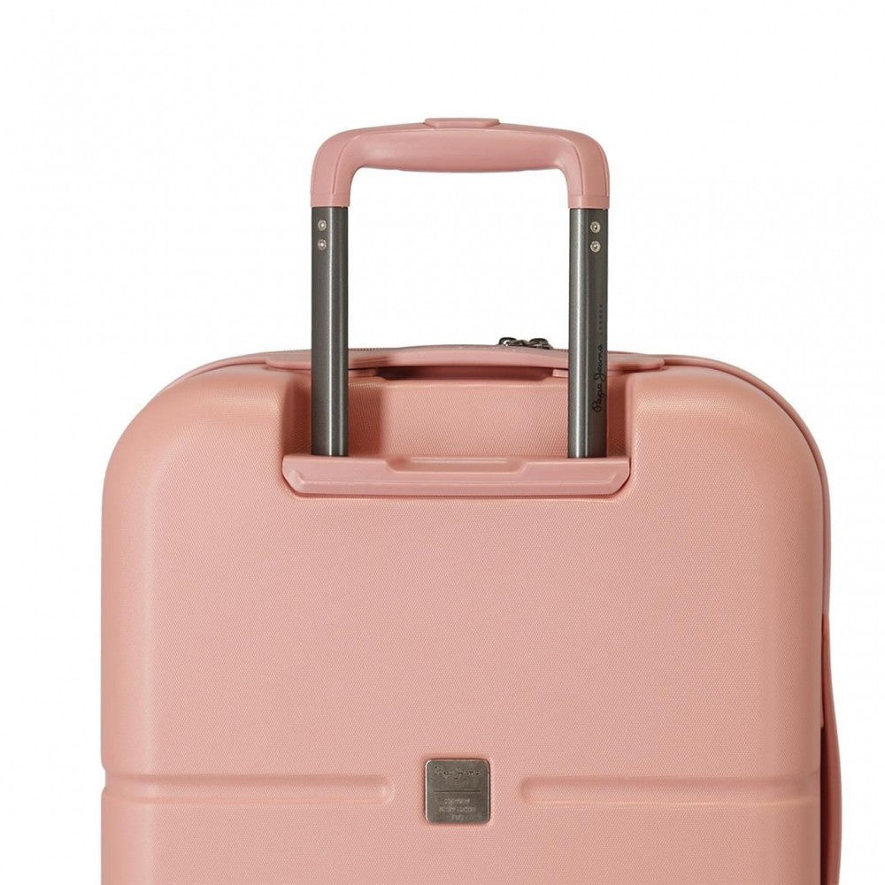 Set of suitcases Pepe Jeans Rigid Clear Rose Carina 55-70cm