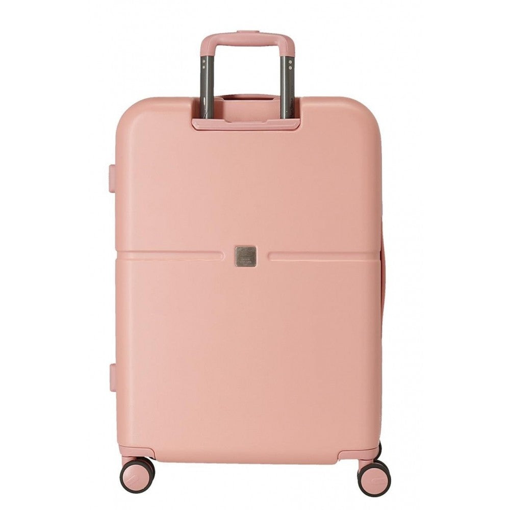 Set of suitcases Pepe Jeans Rigid Clear Rose Carina 55-70cm