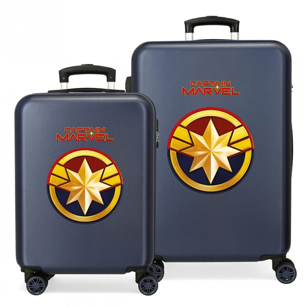 Jeu de valise Captain Marvel 55-65 cm rigide