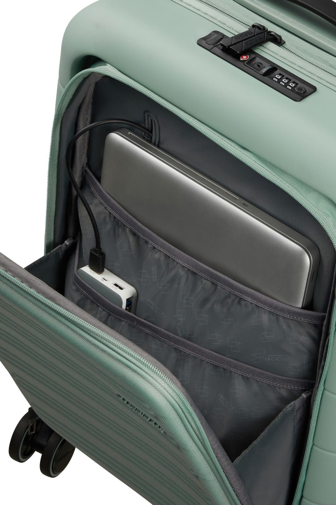 DEFINIR AMERICAN TOURISTER Mala de cabine Groove de groove smart e urbano de Novastream UG16 Backpack verde