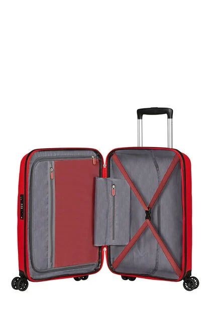 Definir American Tourister Mala de cabine Bon Air DLX e Urban Groove UG16 Mochila vermelha