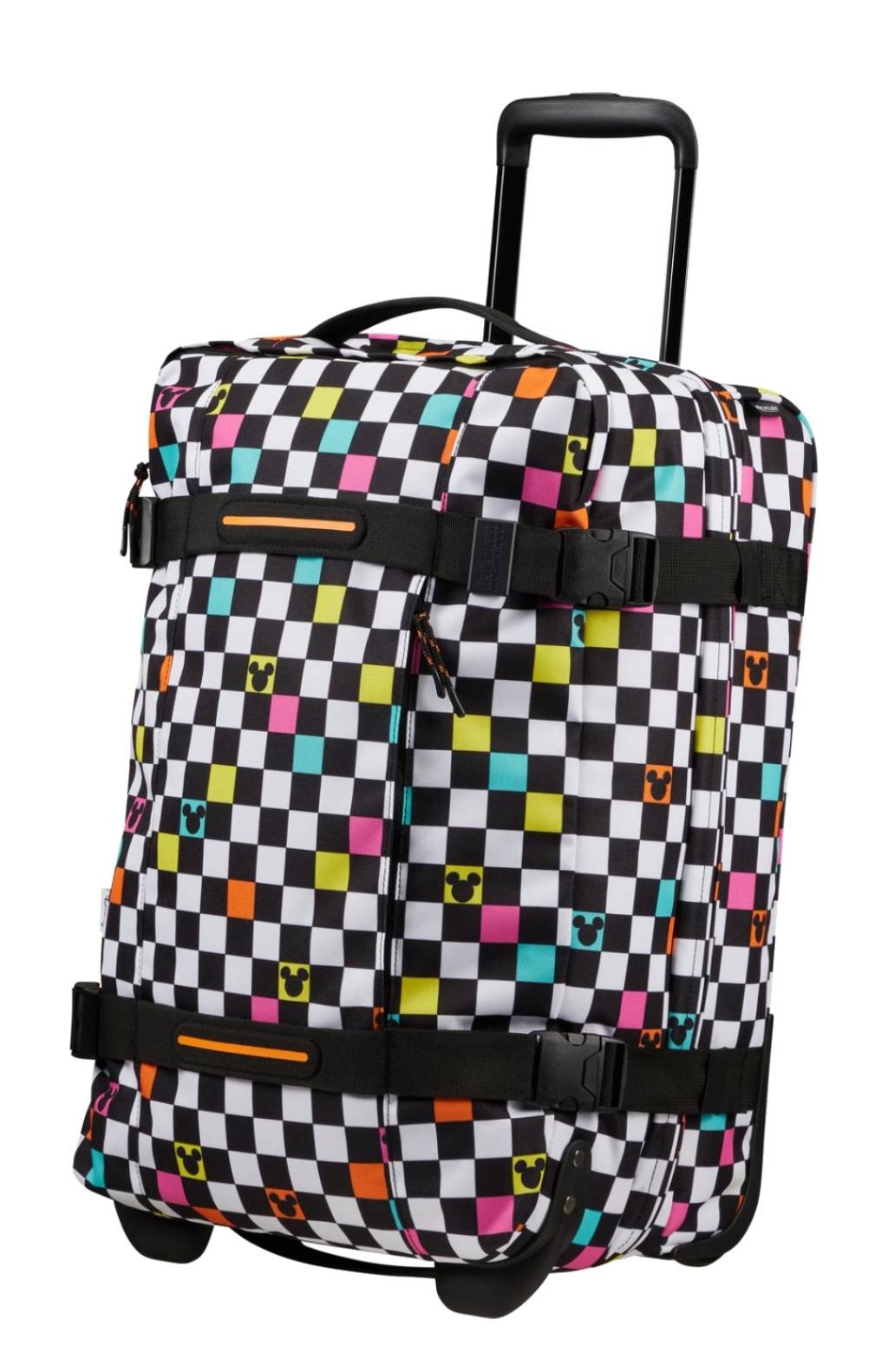 AMERICAN TOURISTER Kabinenbeutel mit Mickey Check -Rädern der städtischen Strecke