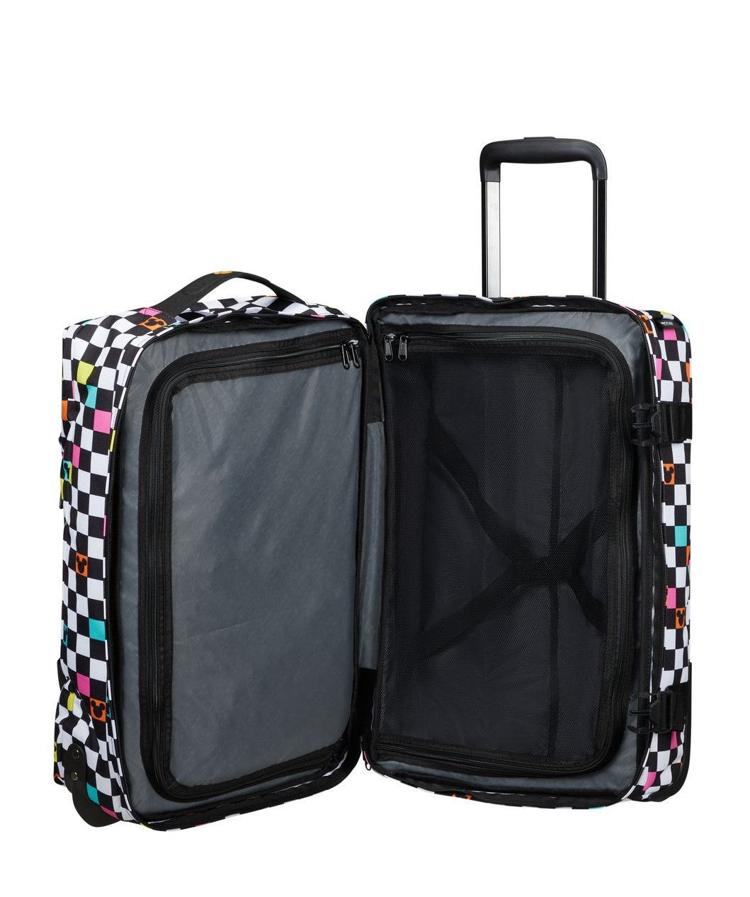 AMERICAN TOURISTER Kabinenbeutel mit Mickey Check -Rädern der städtischen Strecke