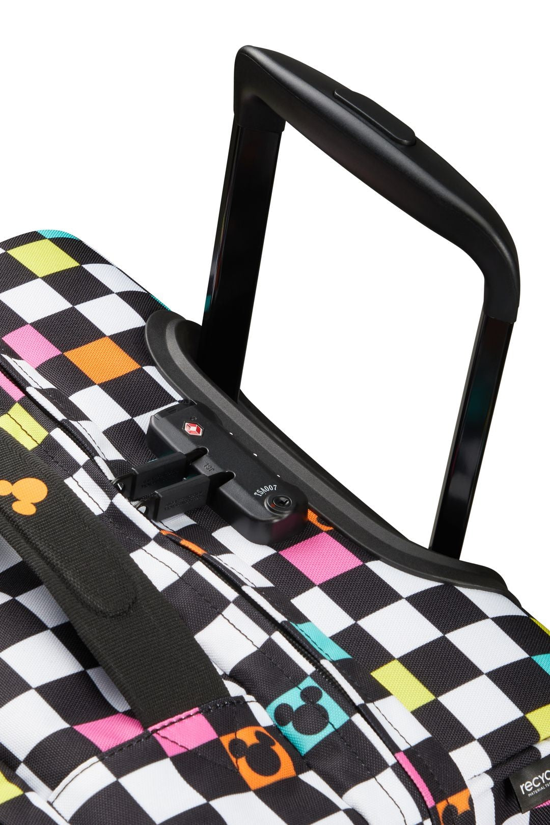 AMERICAN TOURISTER Kabinenbeutel mit Mickey Check -Rädern der städtischen Strecke