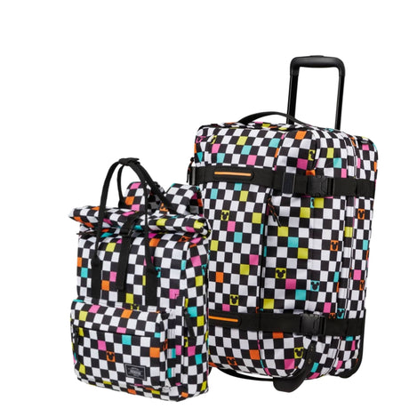 PACK AMERICAN TOURISTER MICKEY CHECK - BOLSA DE CABINA CON RUEDAS URBAN TRACK Y MOCHILA URBAN GROOVE UG16