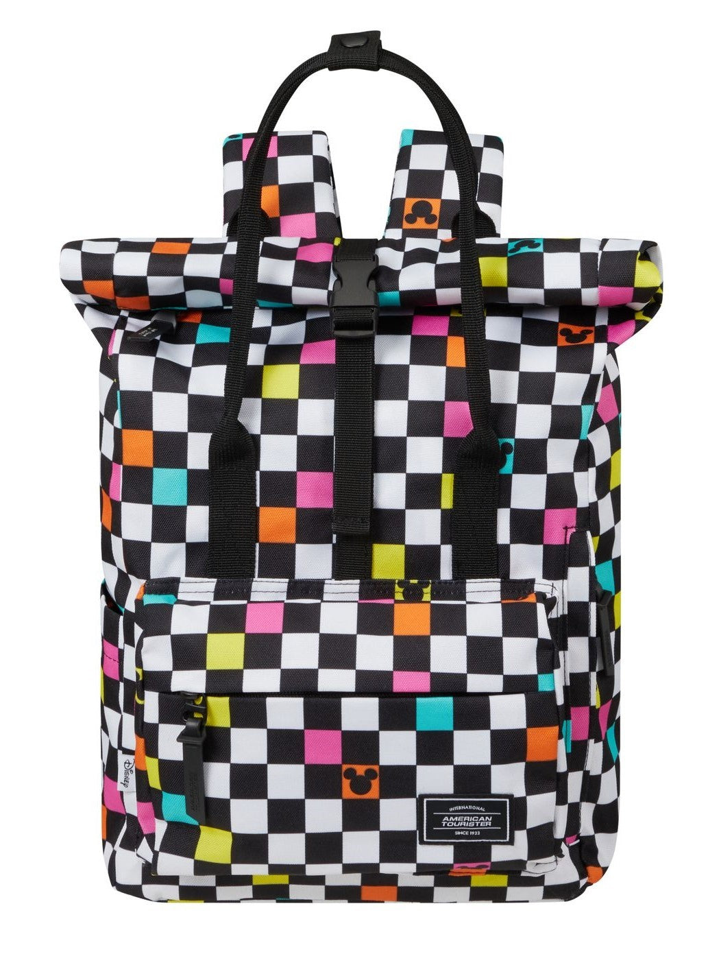 Pack AMERICAN TOURISTER Mickey Check - Kabinenbeutel mit städtischen Gleisrädern und Urban Groove UG16 Rucksack