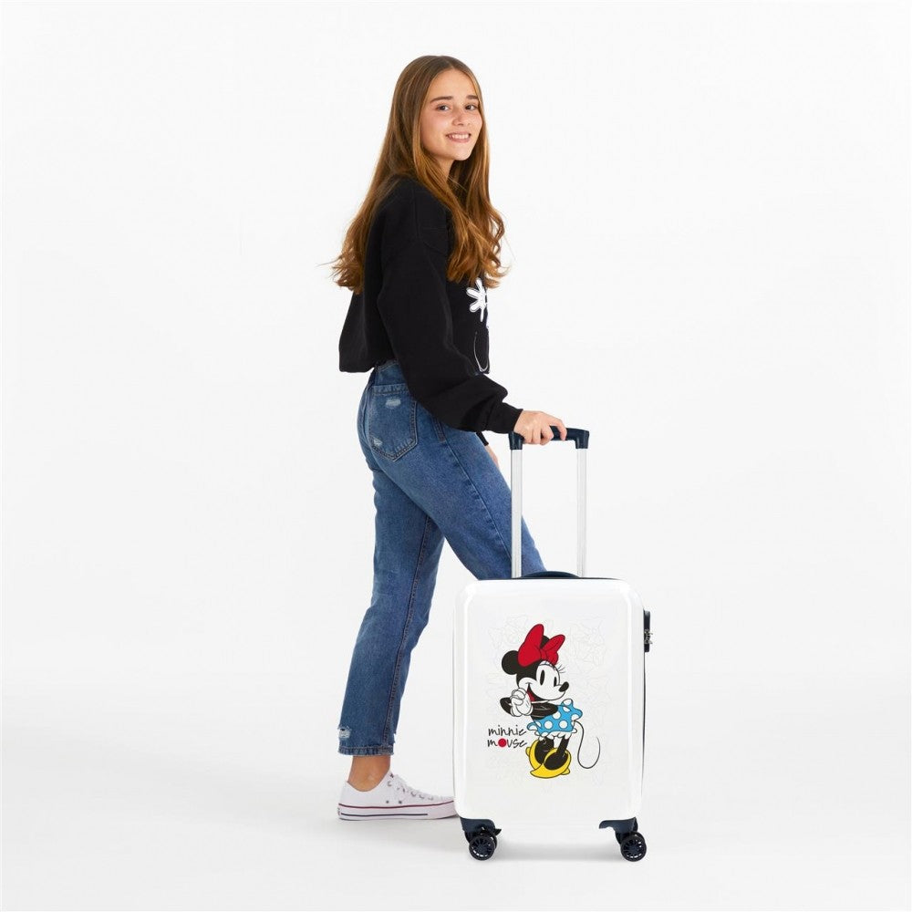 Kabinenkoffer Minnie Magic 55cm Weiß