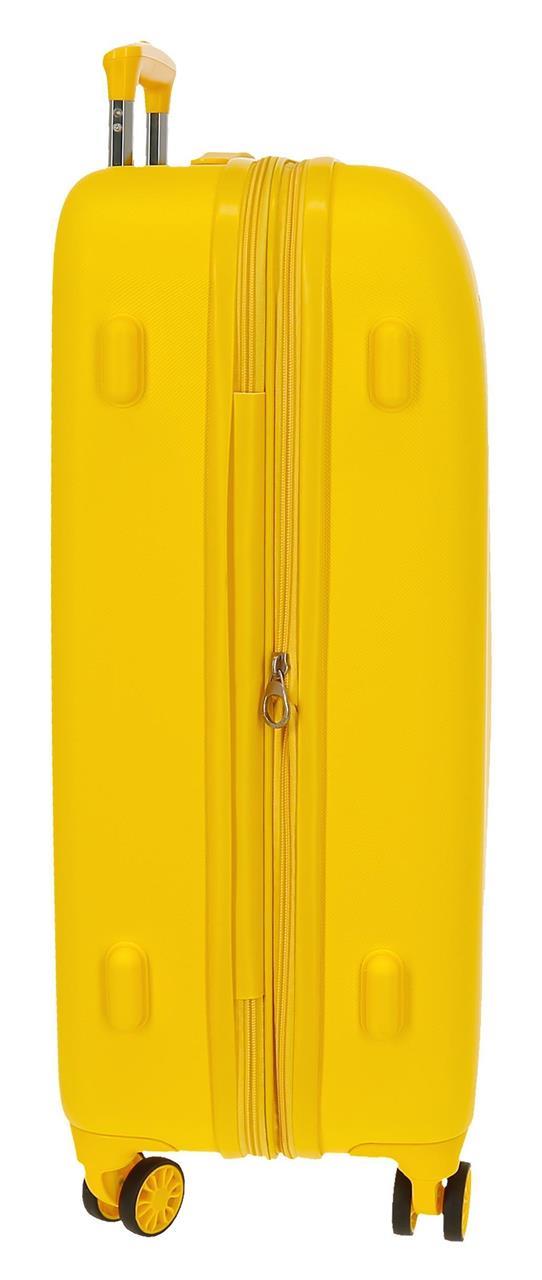 5999367 Trolley ABS 80cm. C/exp. 4R.MOVOM RIGA Yellow