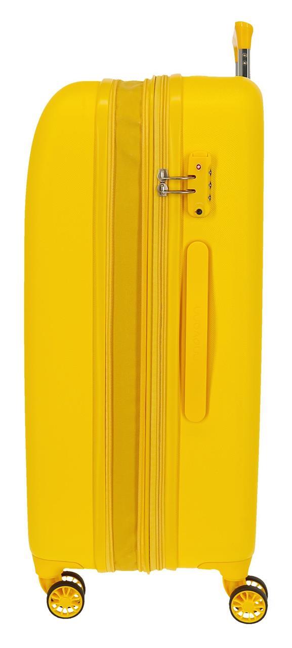 5999367 Trolley ABS 80cm. C/exp. 4R.MOVOM RIGA Yellow