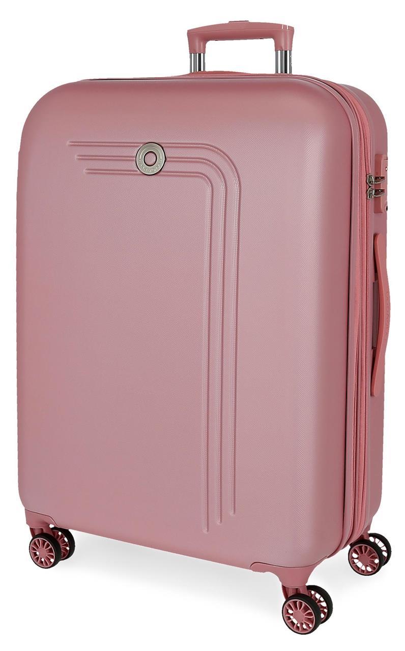 5999365 TROLLEY ABS 80CM. C/EXP. 4R.MOVOM RIGA ROSA