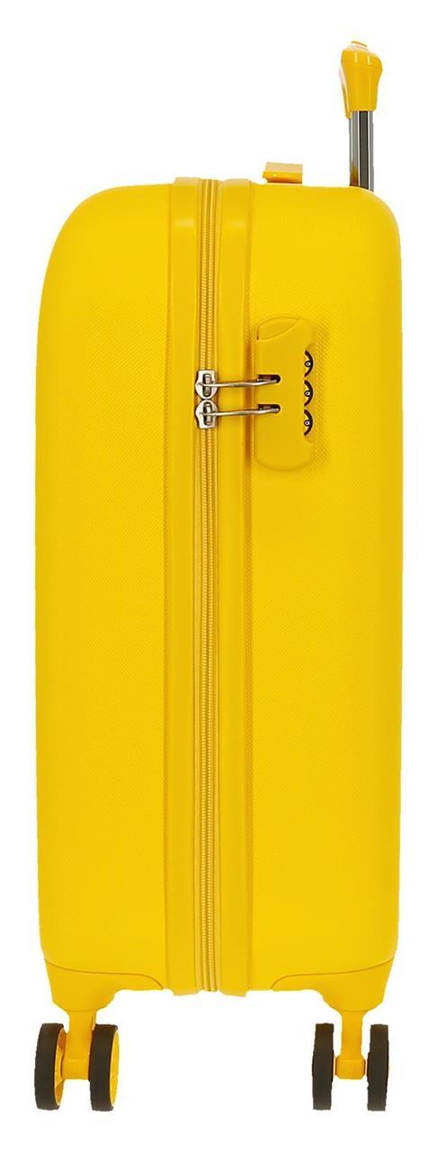 5999467 SET/3 TROLLEY ABS 55-70-80CM.4R.MOVOM RIGA Yellow