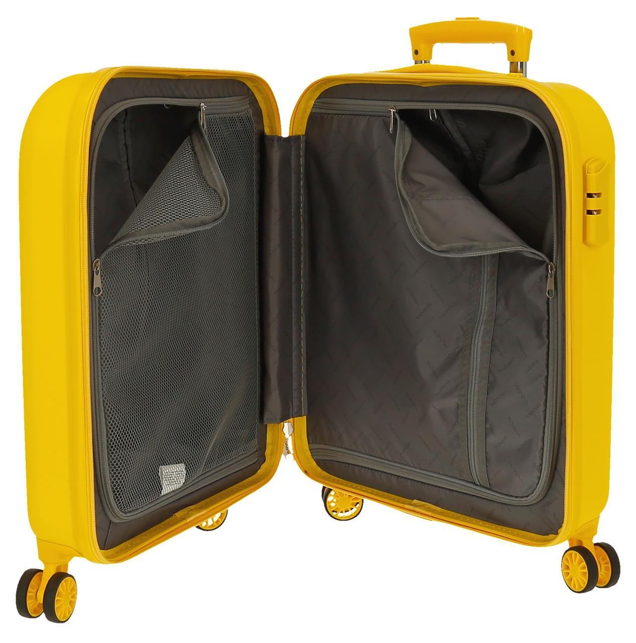 5999467 SET/3 TROLLEY ABS 55-70-80CM.4R.MOVOM RIGA Yellow